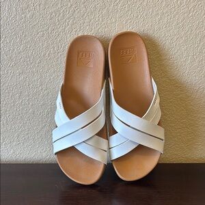 Reef Women's Sandals in White and Tan